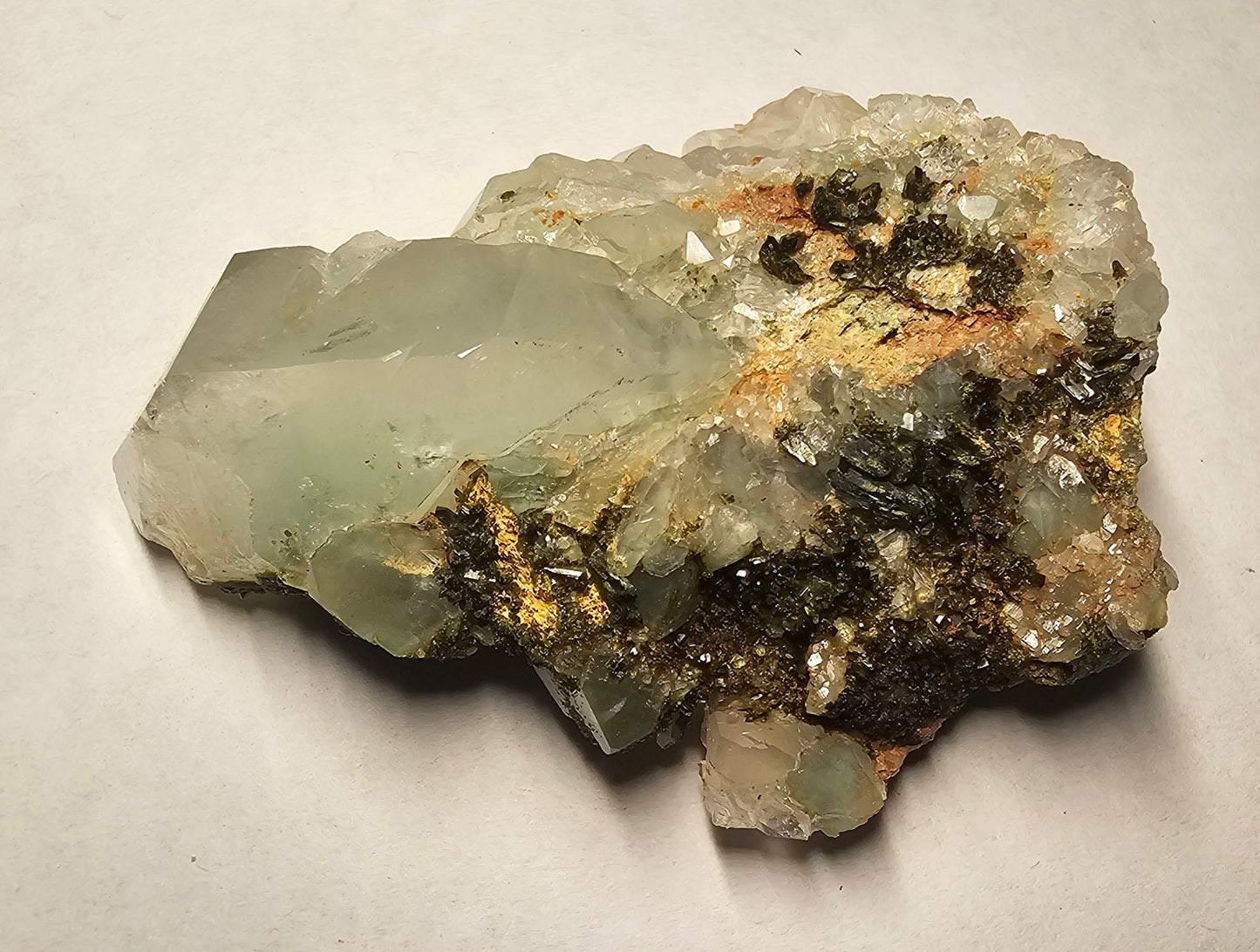 Druzy Forest Epidote with Quartz (Turkey) E2
