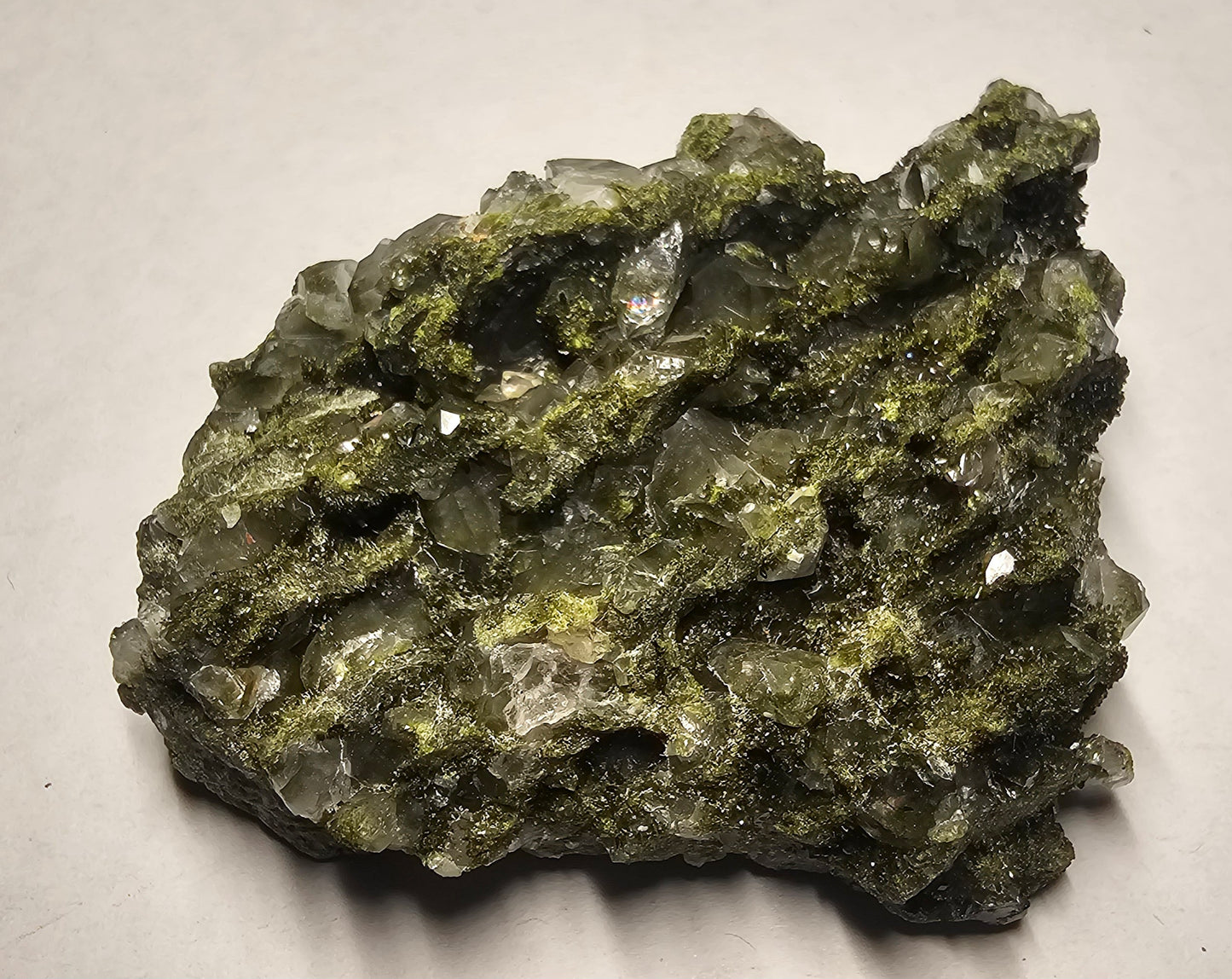 Druzy Forest Epidote with Quartz (Turkey) E3