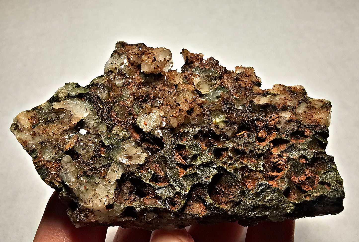 Druzy Forest Epidote with Quartz (Turkey) E1