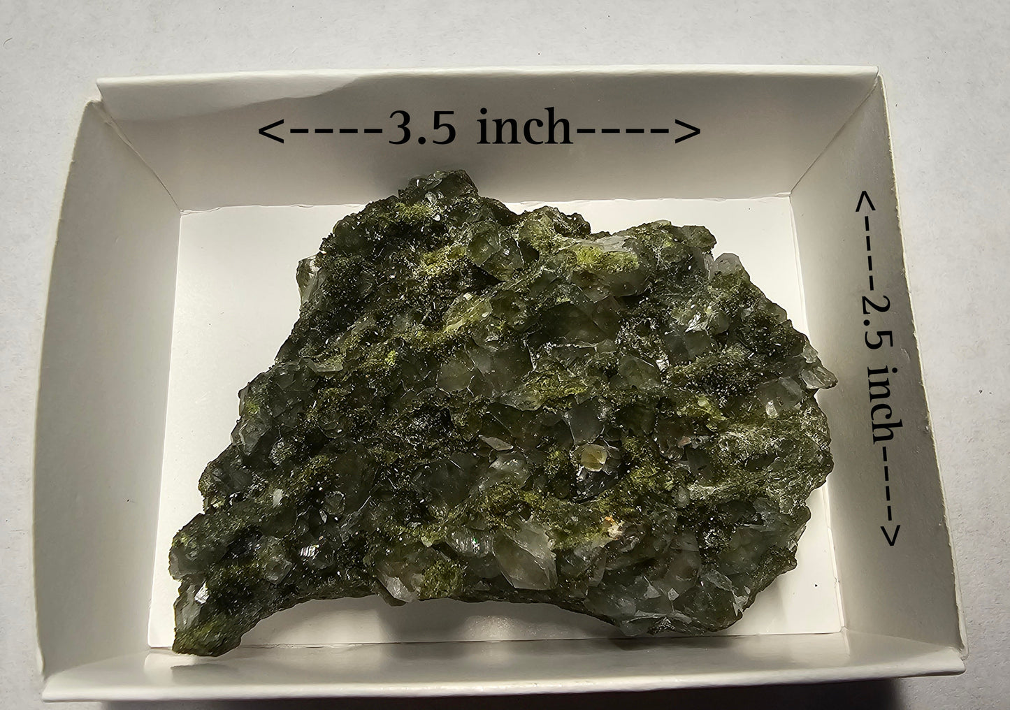 Druzy Forest Epidote with Quartz (Turkey) E3