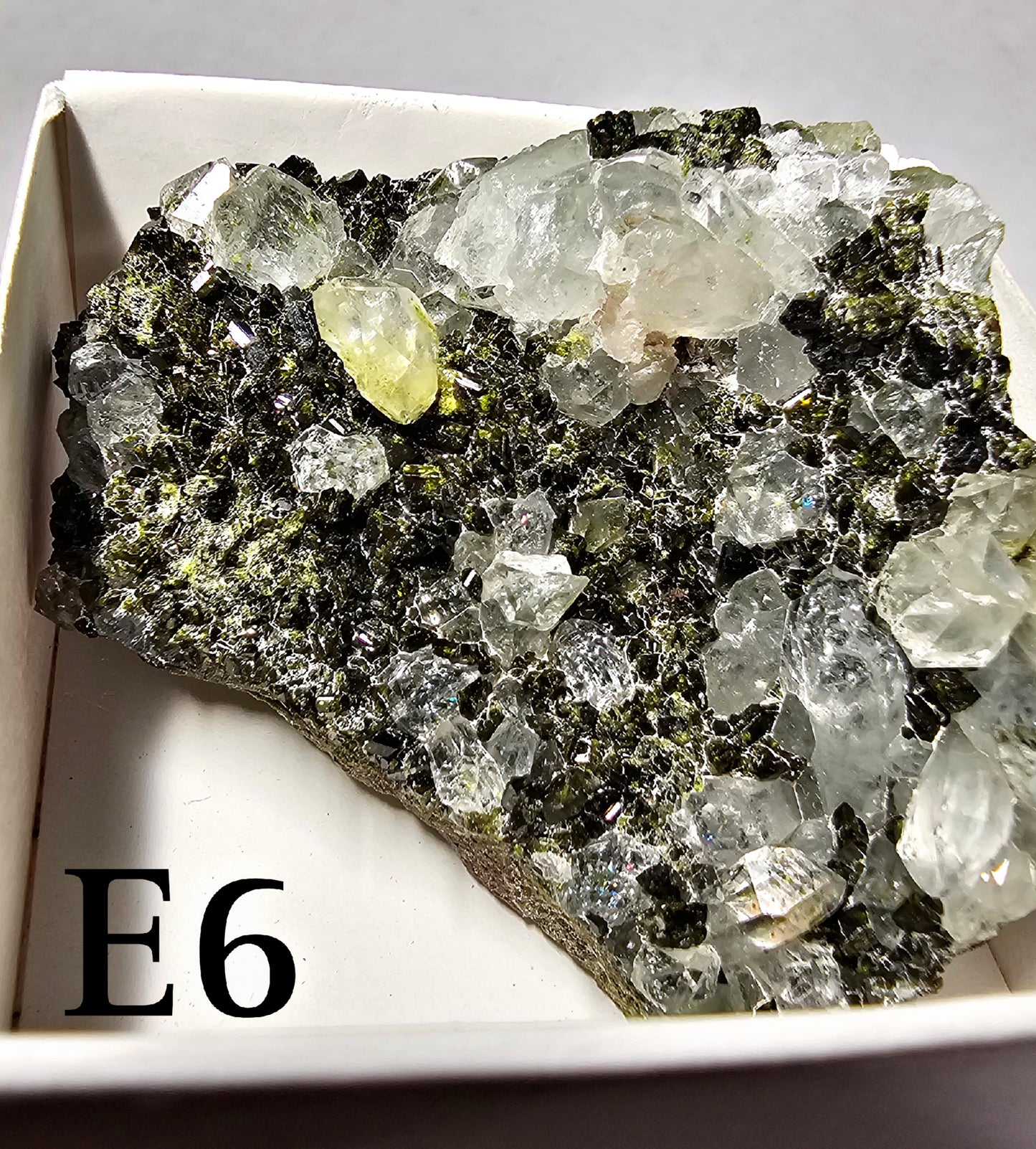 Druzy Forest Epidote with Quartz (Turkey) E6 - E10