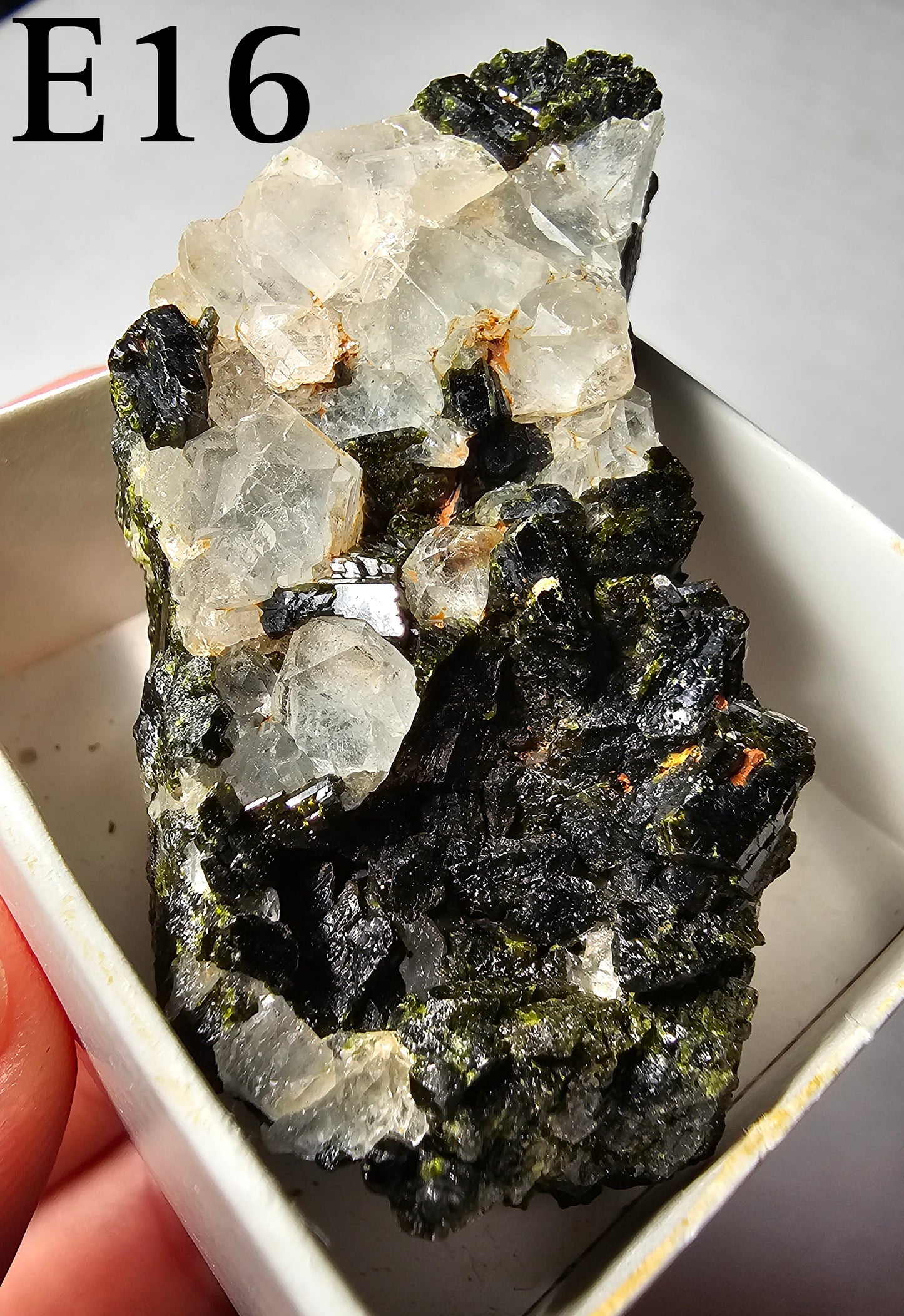 Druzy Forest Epidote with Quartz (Turkey) E11-E16