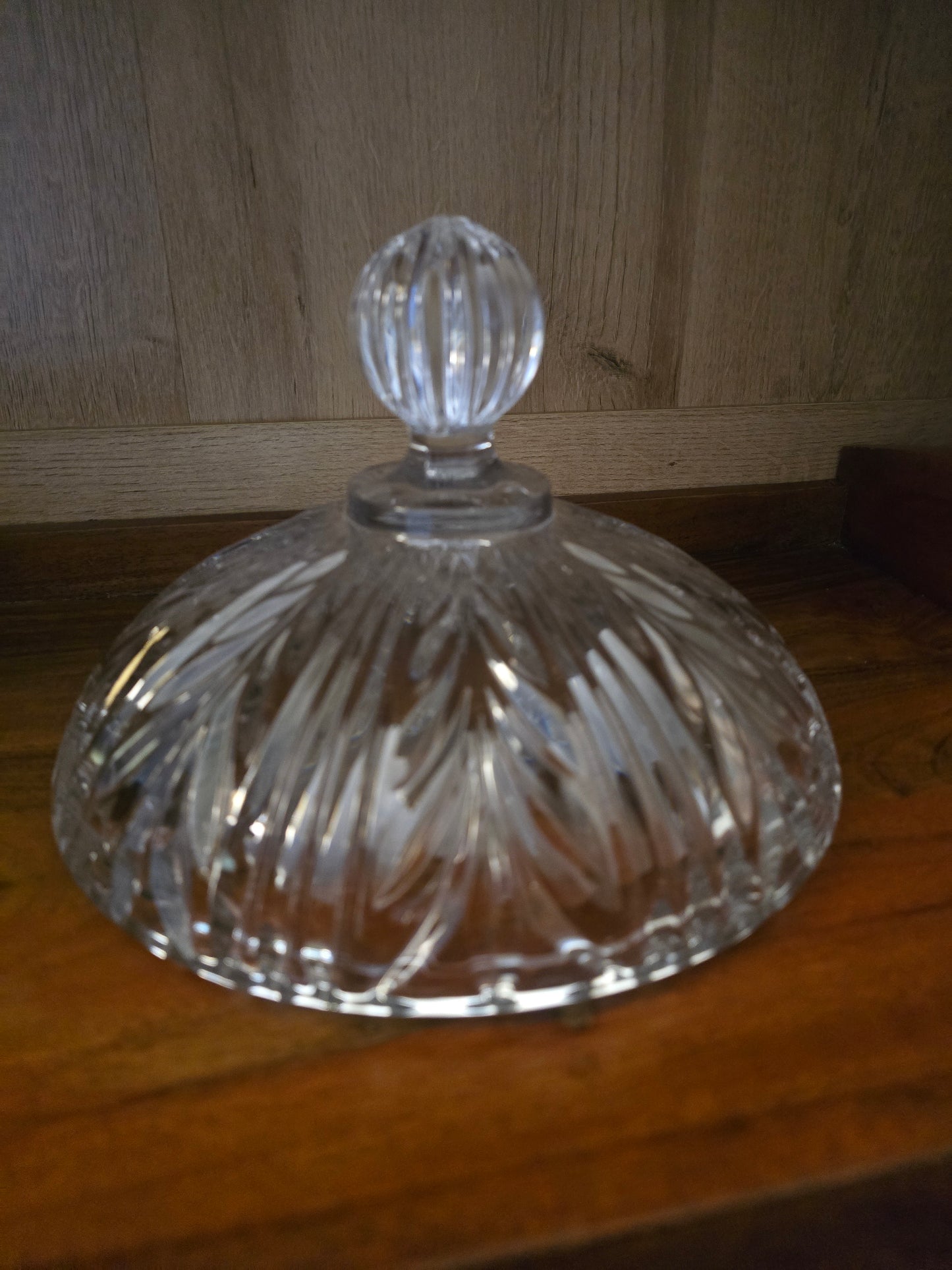 Vintage 8-Pc Anna Hutte Germany "Rosaline" 24% Lead Crystal Punch Bowl & 6 Cups