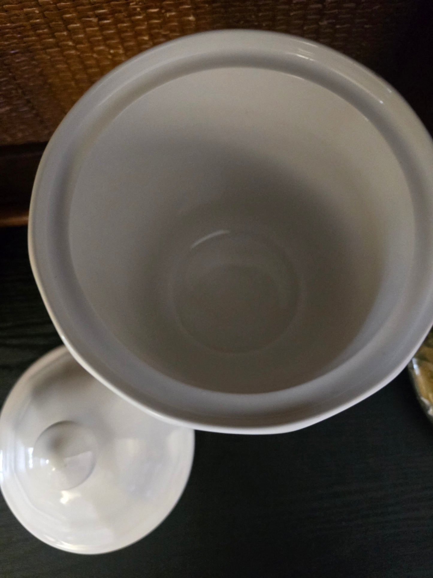 Vintage Pfaltzgraff Heritage Kitchen Canister White