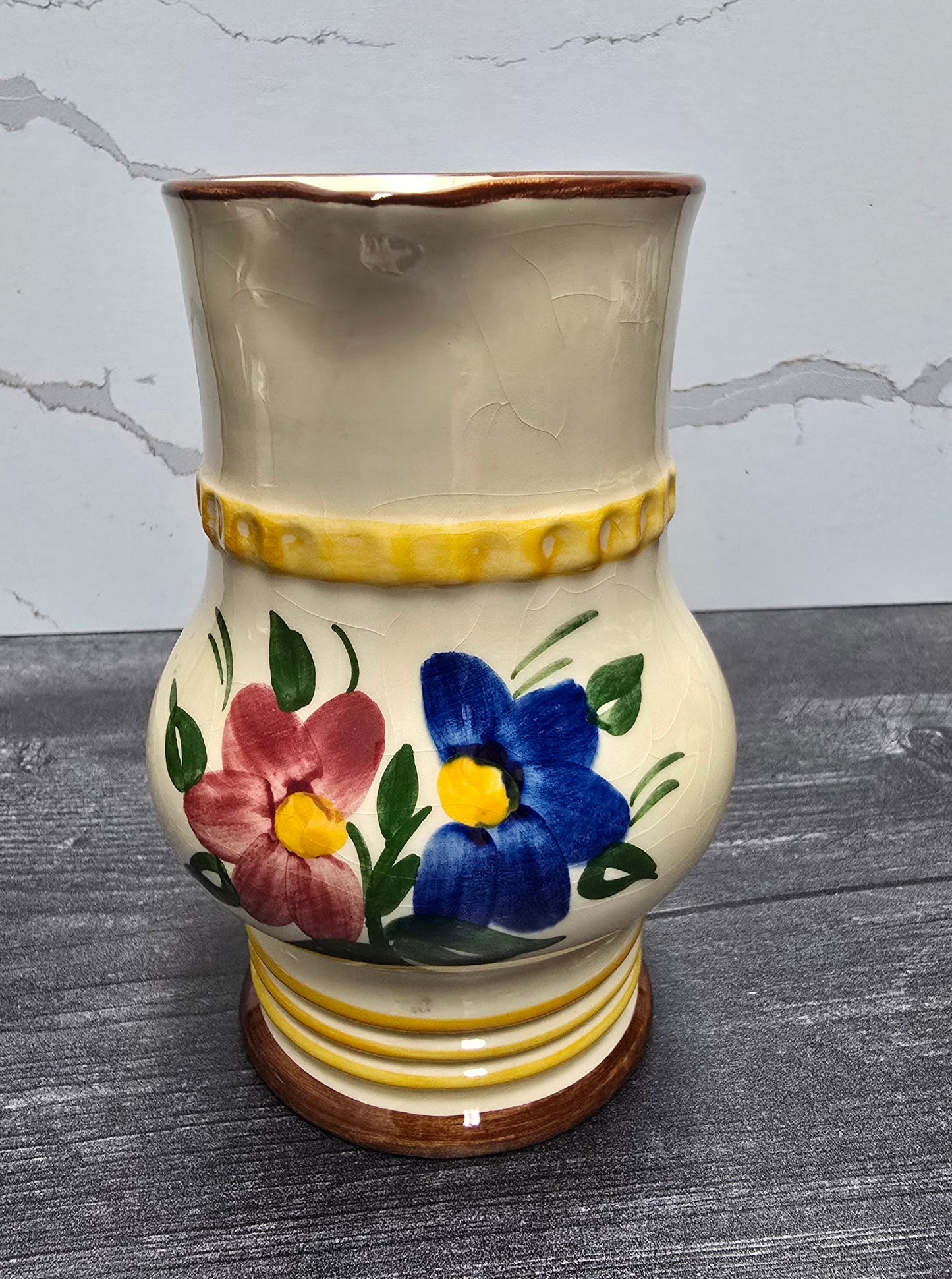 Goebel Rare Vintage 1968 Floral Tegernsee 3 Piece Collection, Made in West Germany