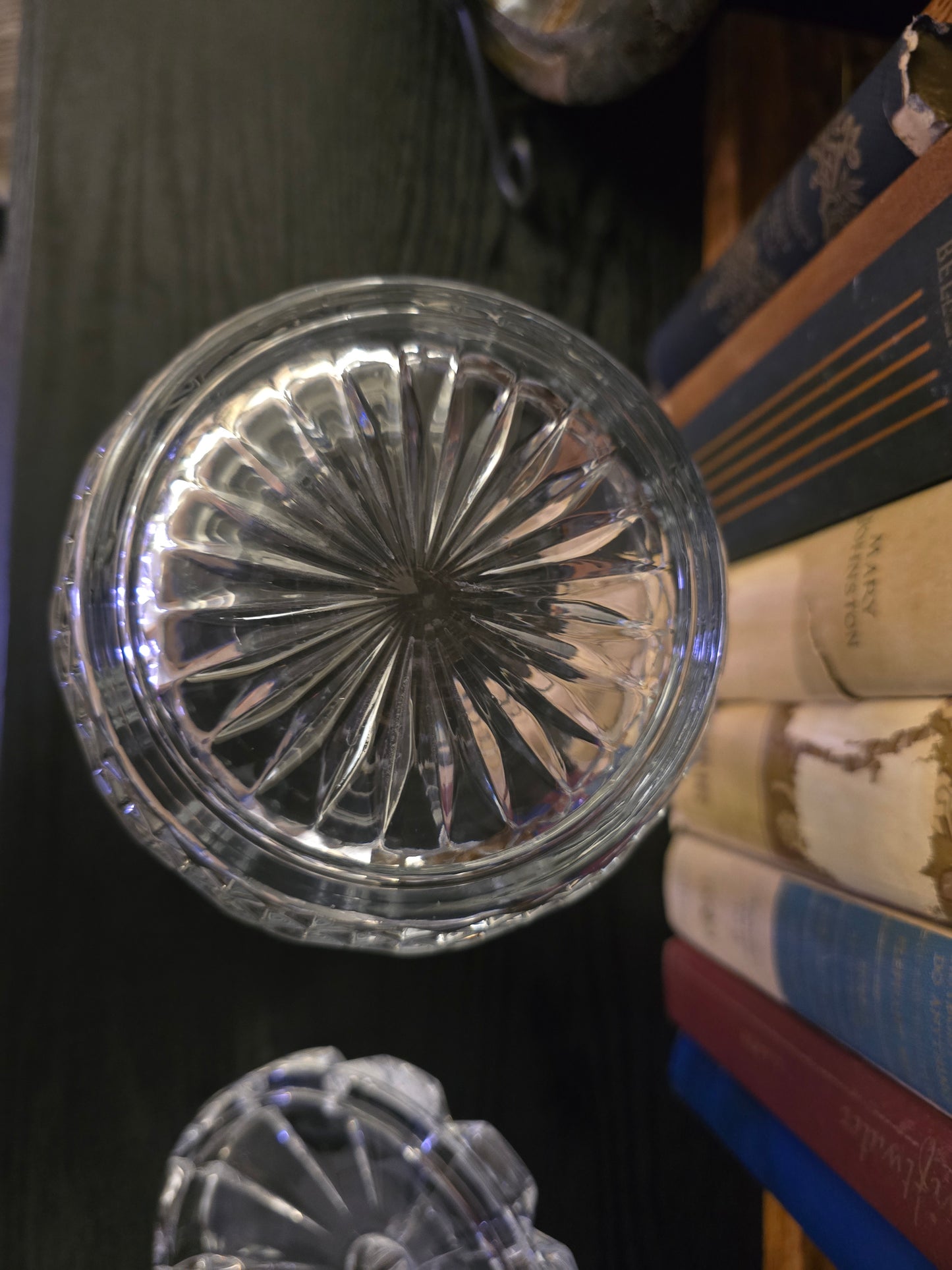 Vintage St. George Crystal Ice Bucket, Vintage Crystal