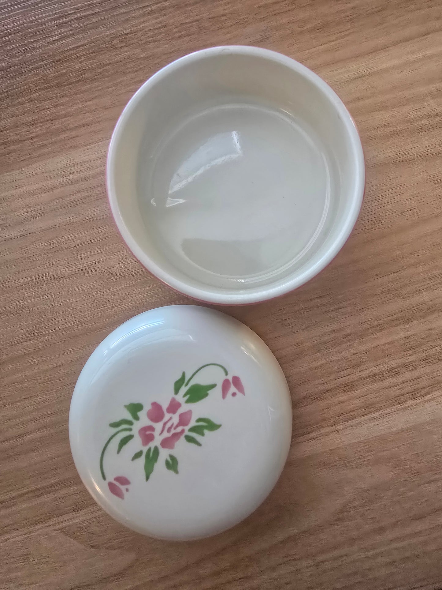 Teleflora Vintage 1985 Trinket Dish Floral