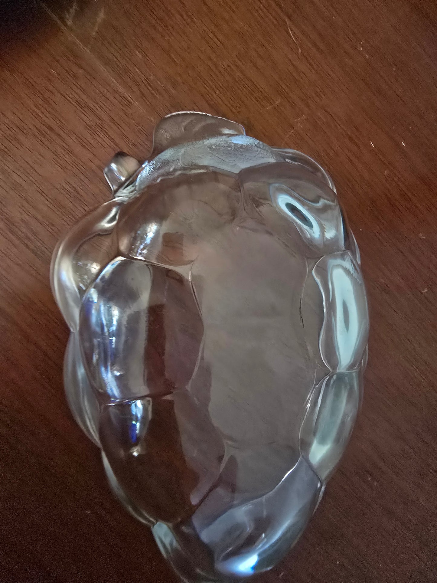 Clear Glass Grape Cluster Bowl