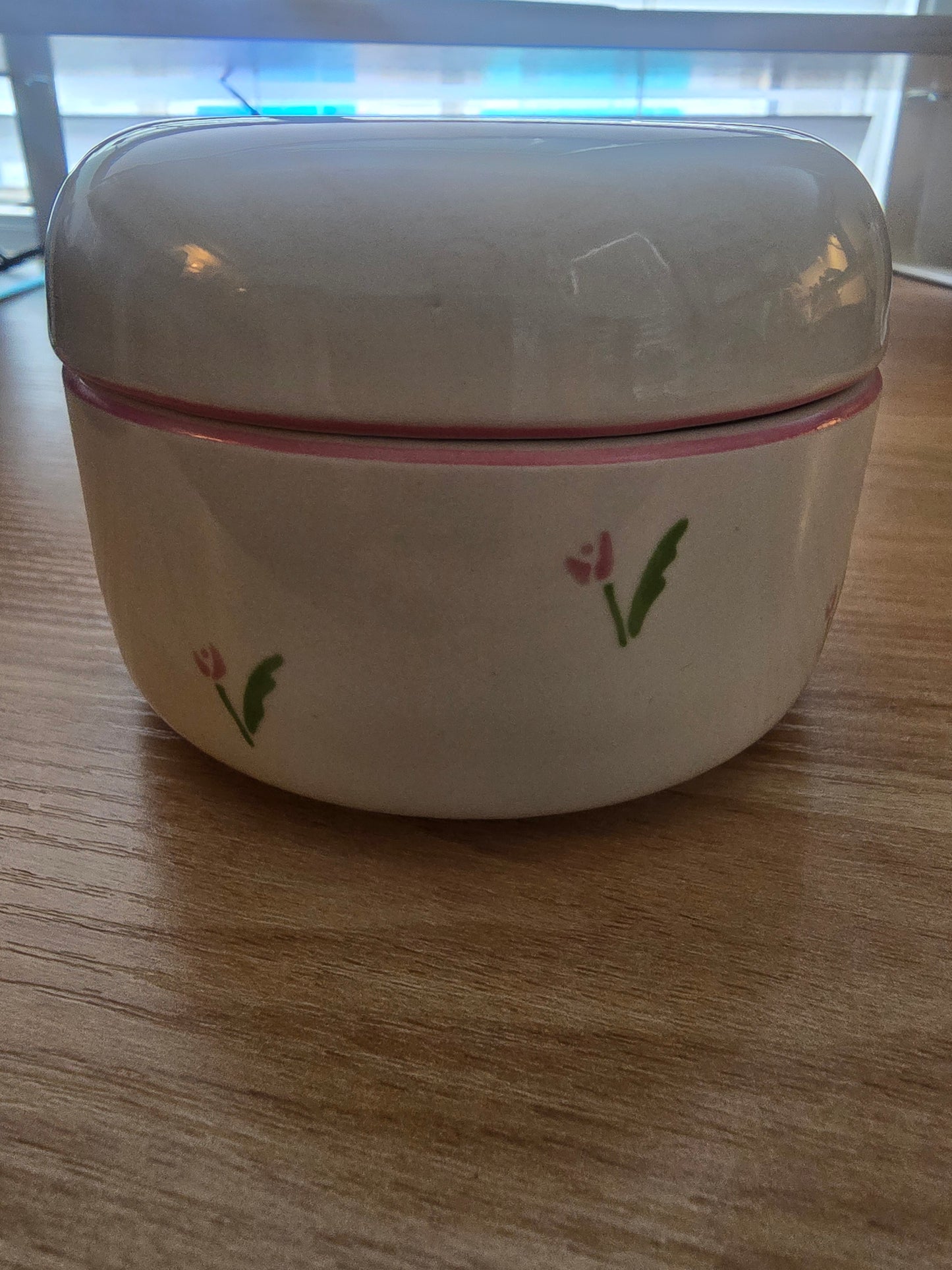 Teleflora Vintage 1985 Trinket Dish Floral