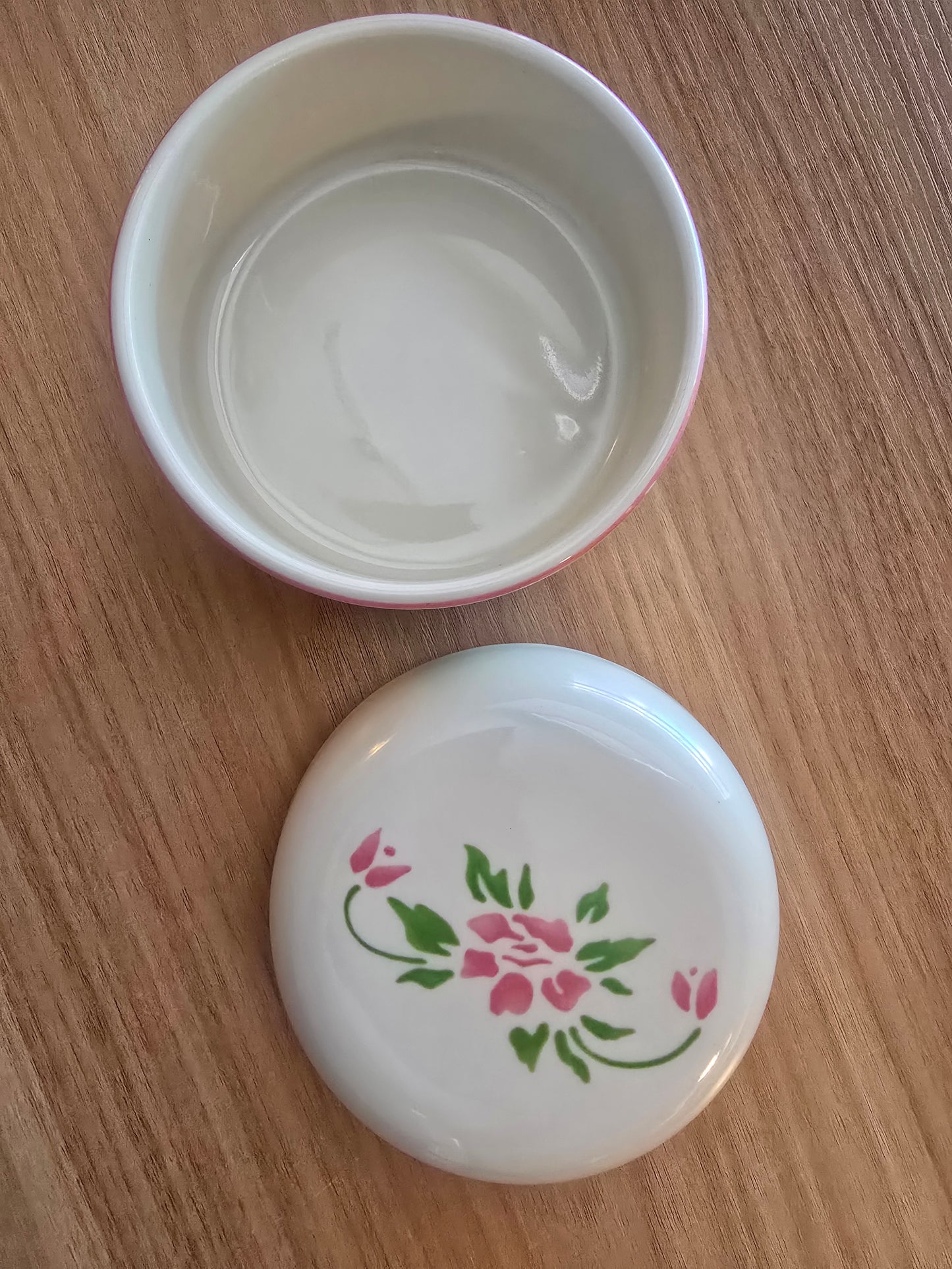 Teleflora Vintage 1985 Trinket Dish Floral