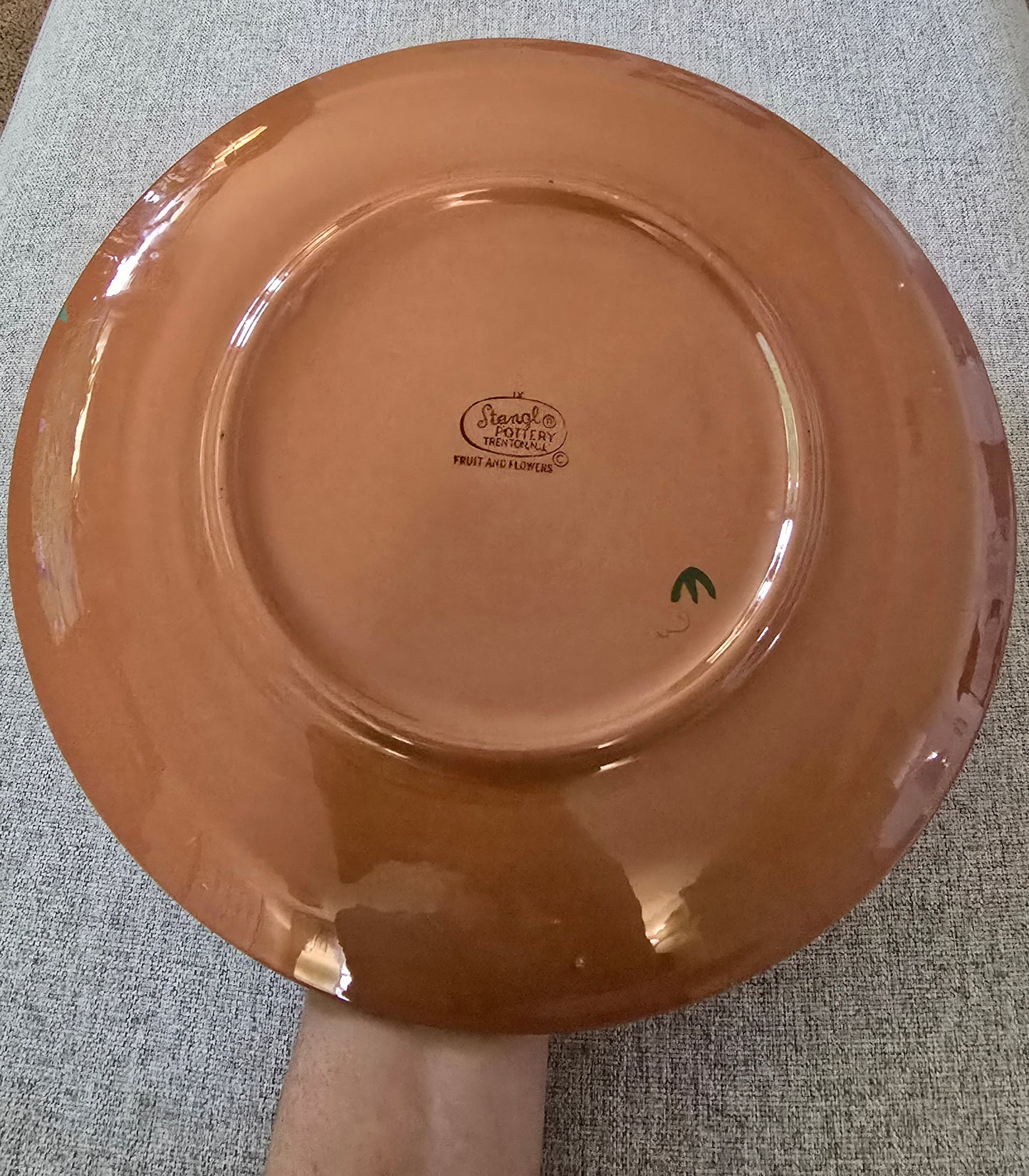 Stangl Pottery Chop Plate Stangl Fruit and Flowers Platter