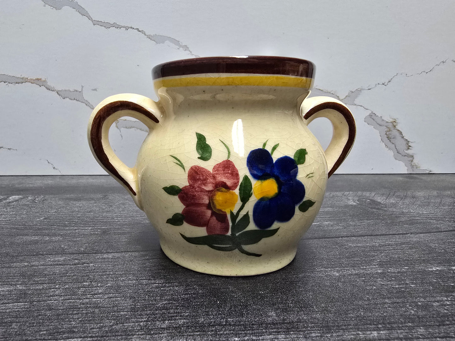 Goebel Rare Vintage 1968 Floral Tegernsee 3 Piece Collection, Made in West Germany