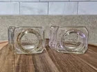 Vintage / Antique Waterman’s Glass 2 ounce Ink Bottle Lot Of 2