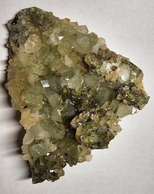 Double sided Druzy Forest Epidote with Quartz (Turkey) E4