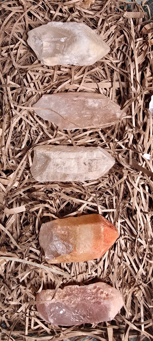 Dreamsicle Lemurian Quartz (A-E)