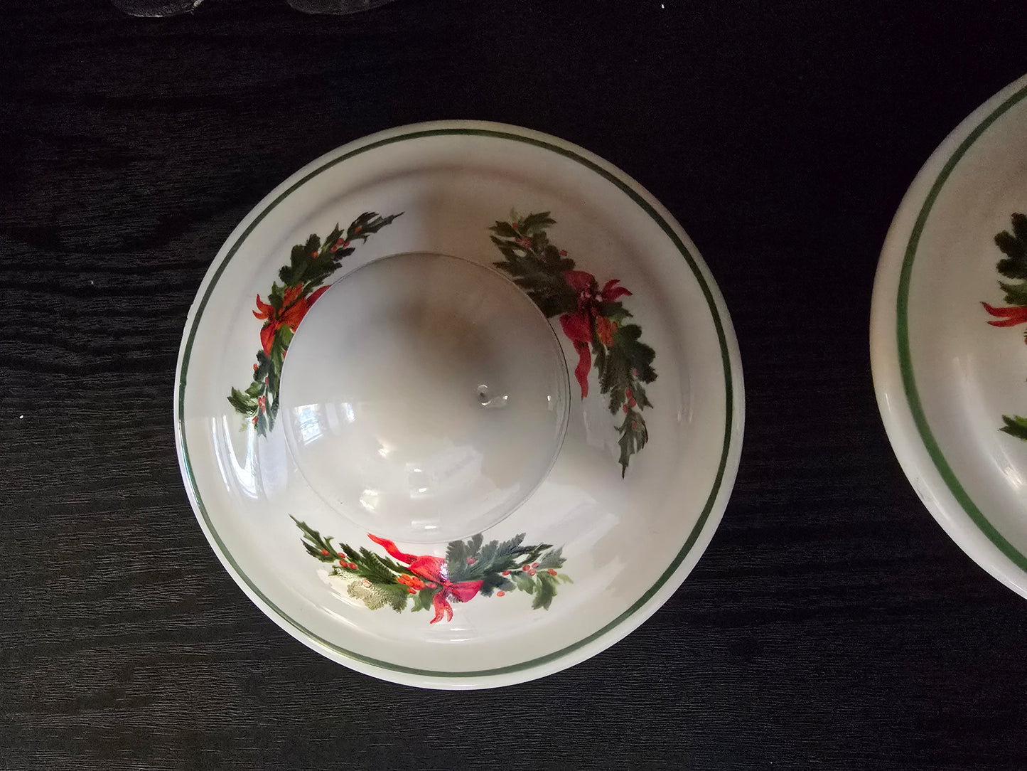 Pfaltzgraff Christmas Heritage Small Square Glass Canister with Lid, Set of 2