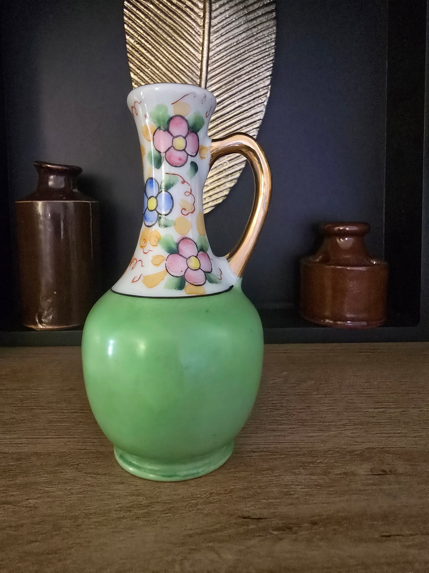 Vintage miniature Vase, hand painted, made in Japan