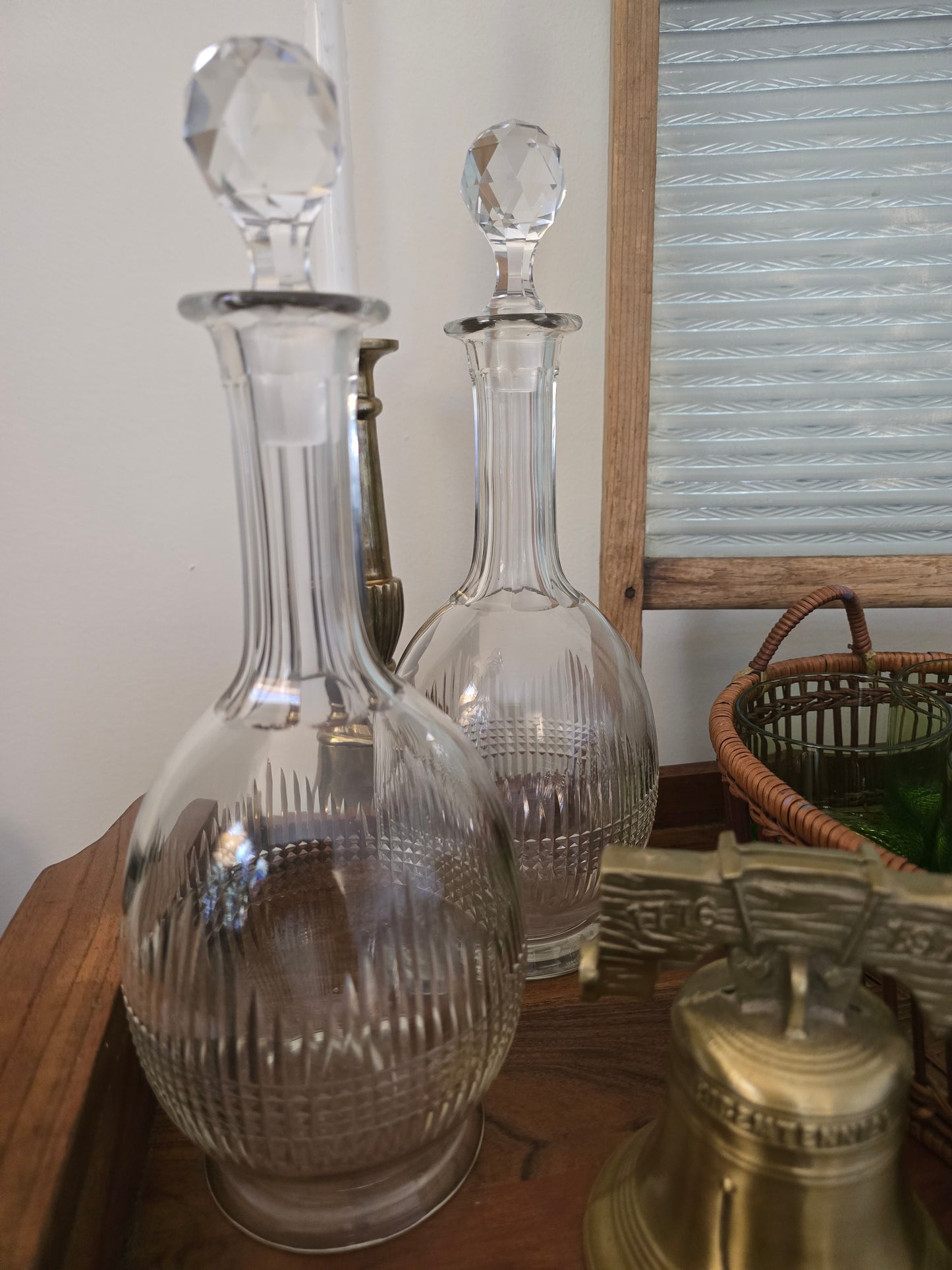 Set of 2 Carafe/Decanters