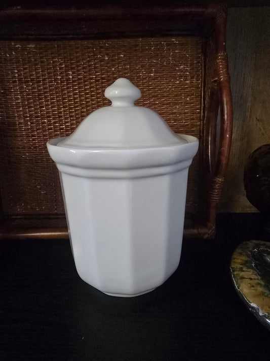 Vintage Pfaltzgraff Heritage Kitchen Canister White