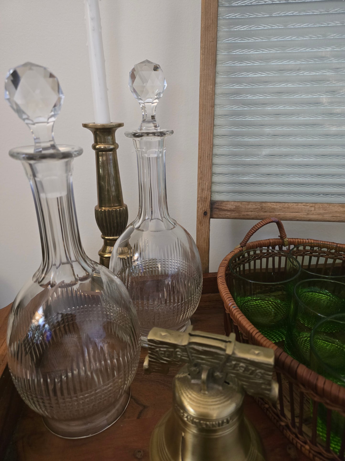 Set of 2 Carafe/Decanters