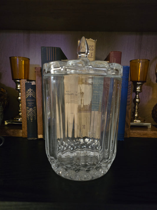 Vintage St. George Crystal Ice Bucket, Vintage Crystal