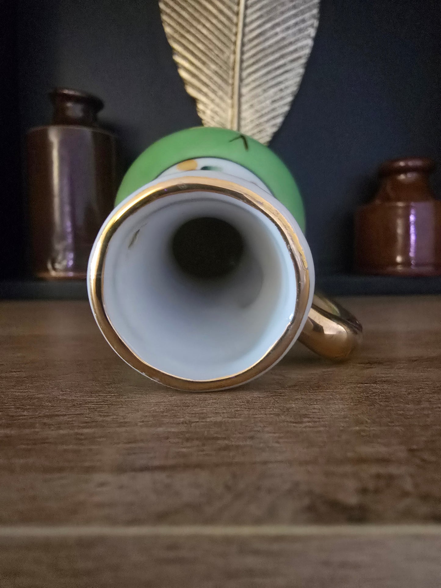 Vintage miniature Vase, hand painted, made in Japan