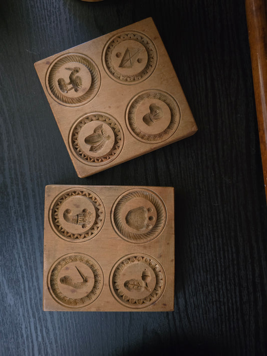 Vintage Wood, cookie/butter mold