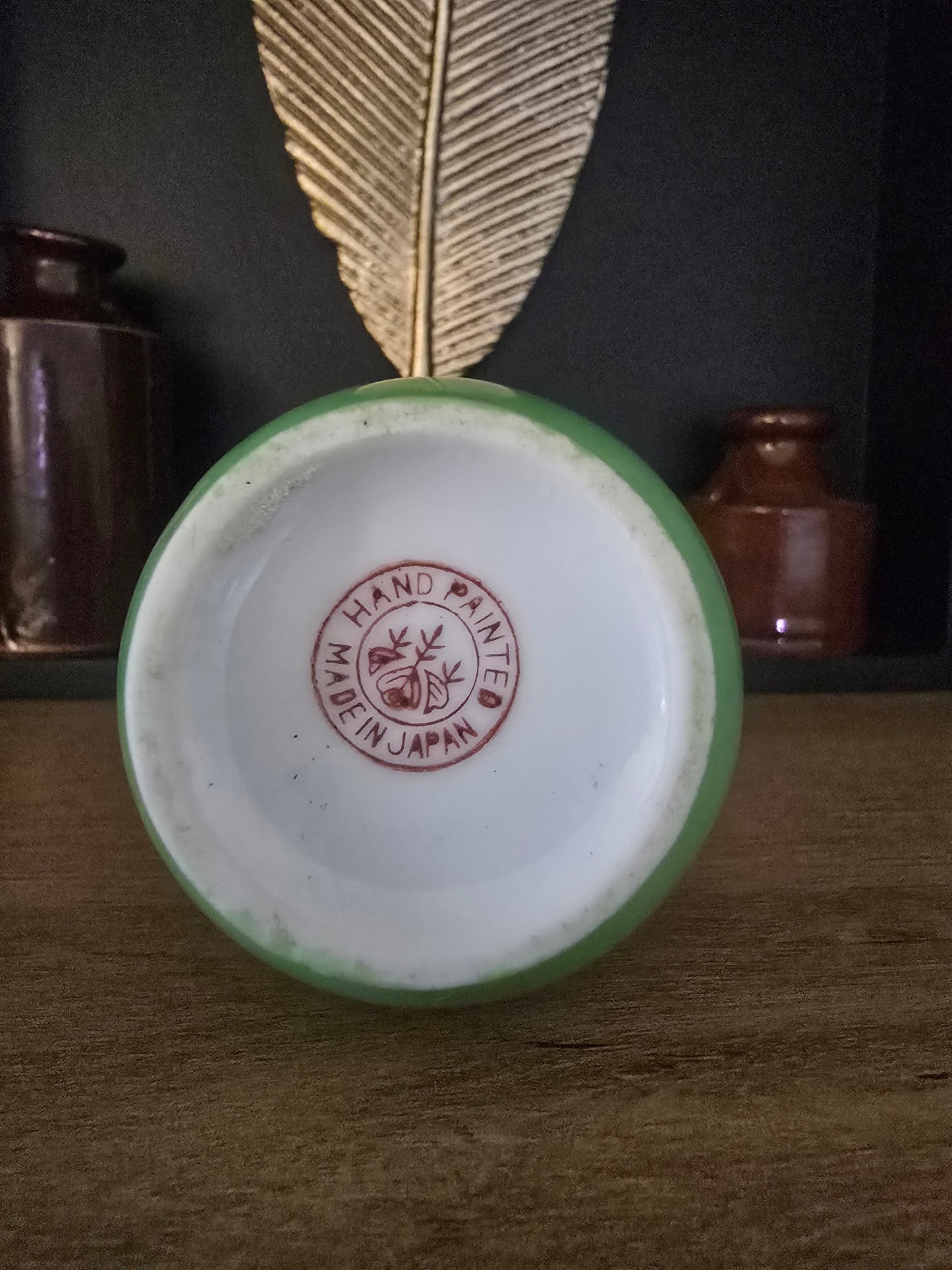 Vintage miniature Vase, hand painted, made in Japan