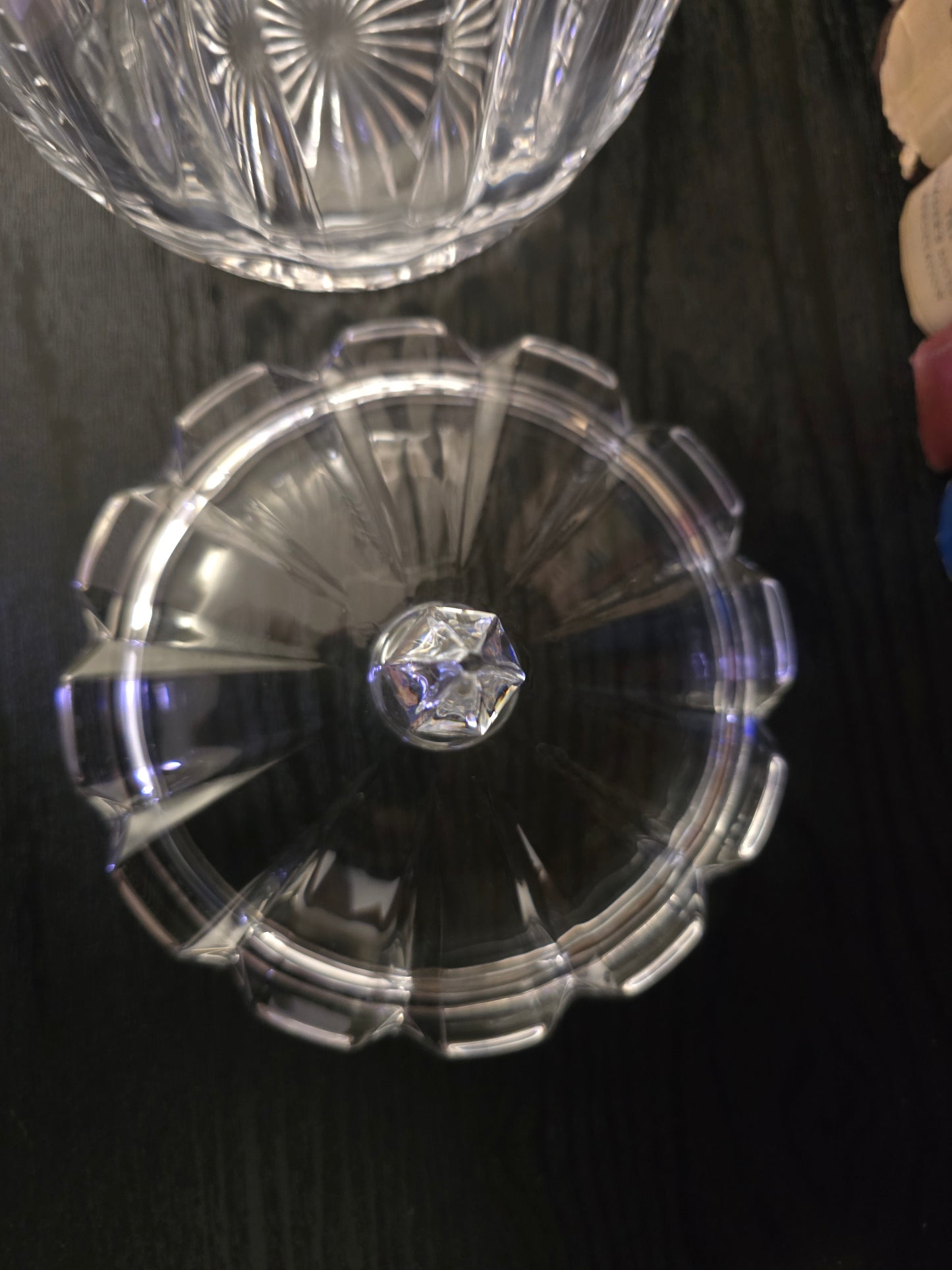 Vintage St. George Crystal Ice Bucket, Vintage Crystal