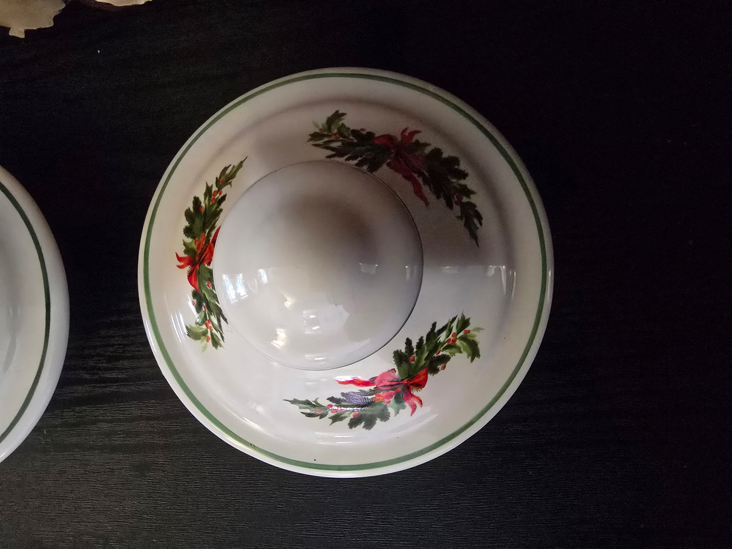 Pfaltzgraff Christmas Heritage Small Square Glass Canister with Lid, Set of 2