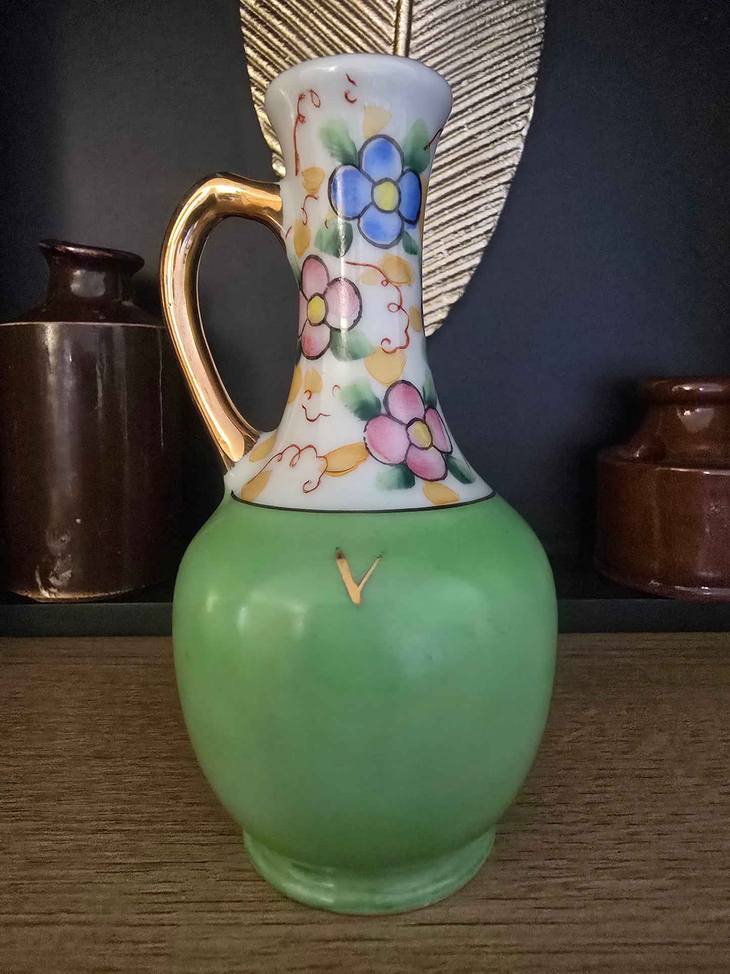 Vintage miniature Vase, hand painted, made in Japan