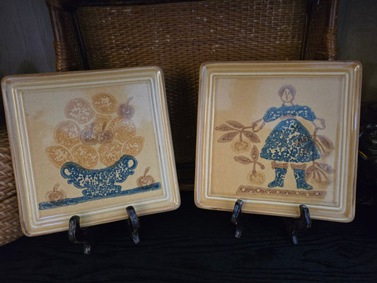 Set of 2, Pfaltzgraff Trivets Made in America